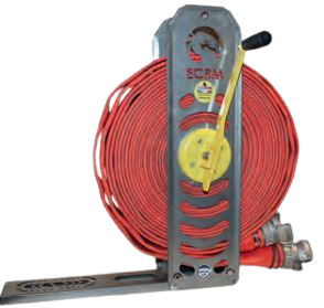 Enrouleur manuel pour tuyaux d'incendie - pliable