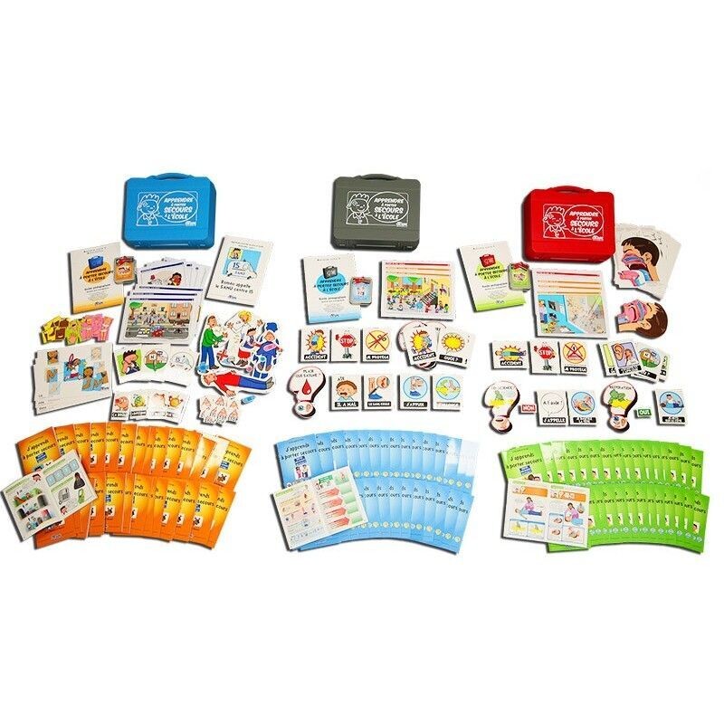 Kit de formation premiers secours enfants KIT DE MALLETTES : APPRENDRE A PORTER SECOURS - CYCLES 1, 2 ET 3