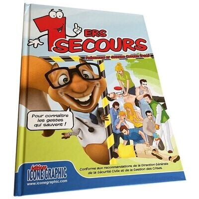 Livre BD bande - dessinée de formation premiers secours PSC1