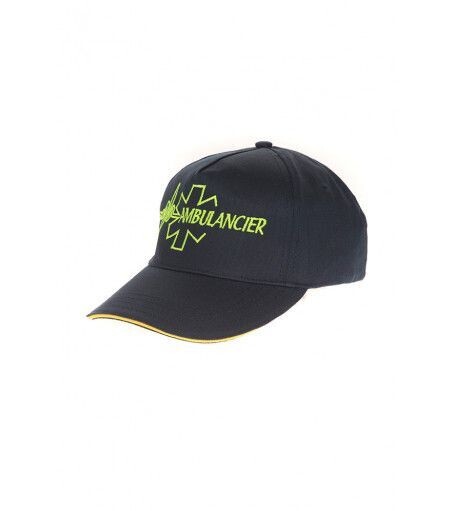 Casquette ambulancier broderie jaune fluo DEXSER