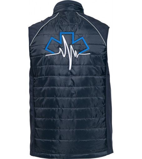 Veste /  gilet sans manches bi-matières ambulancier avec broderie DEXSER