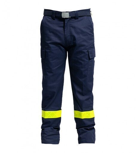 Pantalon de travail ambulancier bandes réfléchissantes jaune fluo DEXSER
