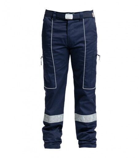 Pantalon de travail ambulancier  liserés blanc bandes réflichissantes grises DEXSER