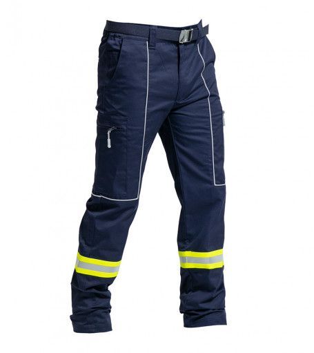 Pantalon de travail ambulancier  liserés blanc bandes réfléchissantes TT DEXSER