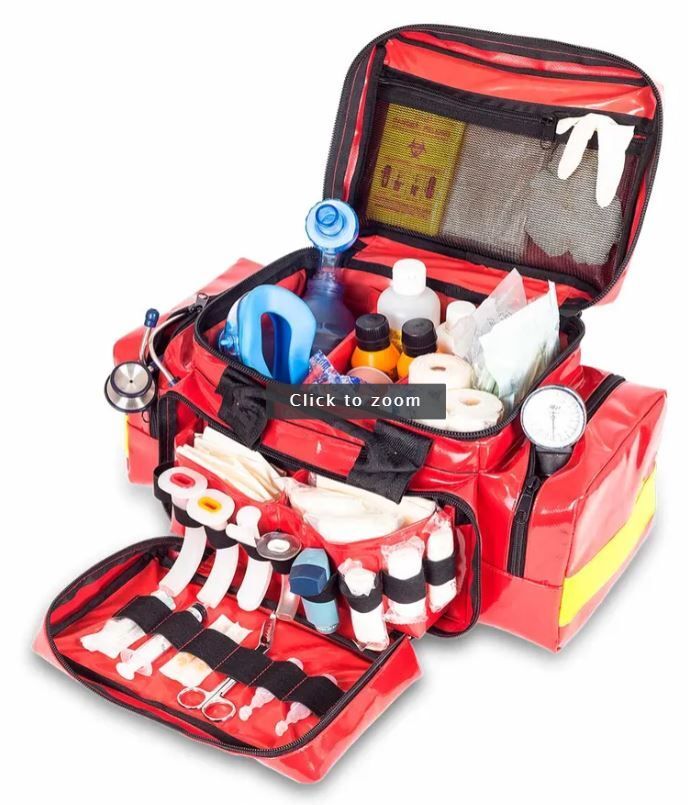 Sac de secours / urgence et d'intervention LEGER PVC rouge ELITE BAGS