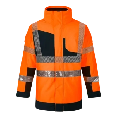 Parka veste de pluie LUMINA V orange haute visibilité CODUPAL