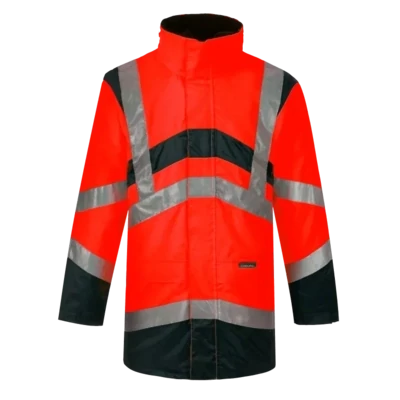 Parka veste de pluie ELYSE V rouge haute visibilité CODUPAL