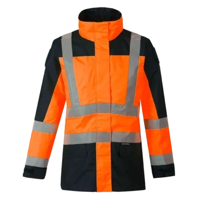 Parka veste de pluie MAELIS V orange haute visibilité CODUPAL