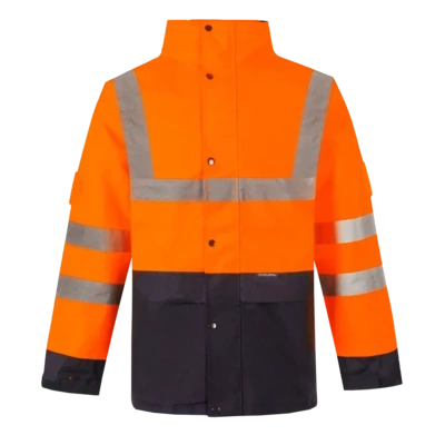 Parka veste de pluie MADUO V orange haute visibilité CODUPAL
