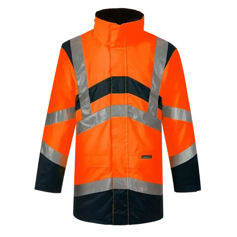 Parka veste de pluie ELYSE V orange haute visibilité CODUPAL