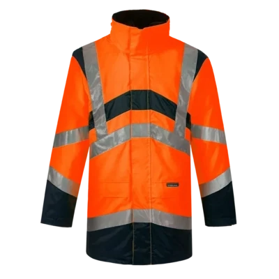 Parka veste de pluie ELYSE V orange haute visibilité CODUPAL