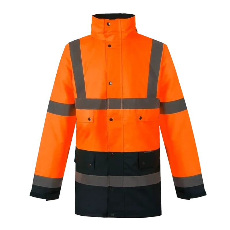 Parka veste de pluie haute visibilité TEIHO orange CODUPAL