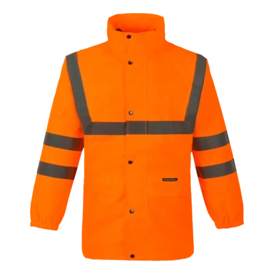 Parka veste de pluie MAEVA V orange haute visibilité CODUPAL