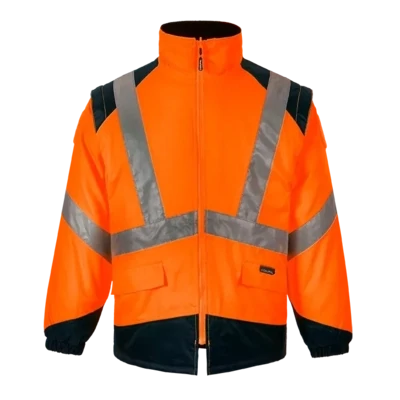 Blouson ELYSE B haute visibilité orange manches amovibles CODUPAL