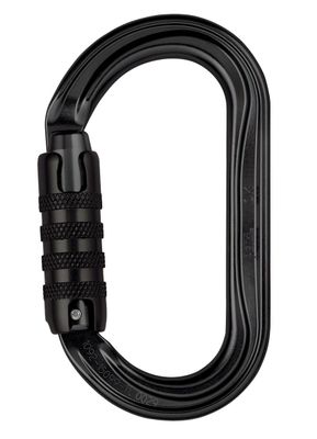 mousqueton OK ovale symétrique TRIACT-LOCK noir PETZL