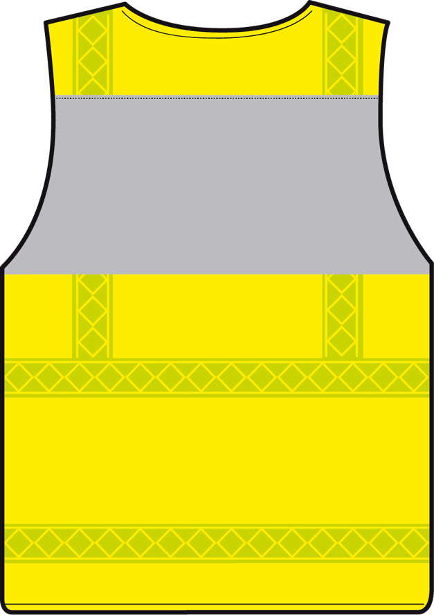 Gilet haute visibilité jaune bandes microprisme jaune personnalisable CODUPAL
