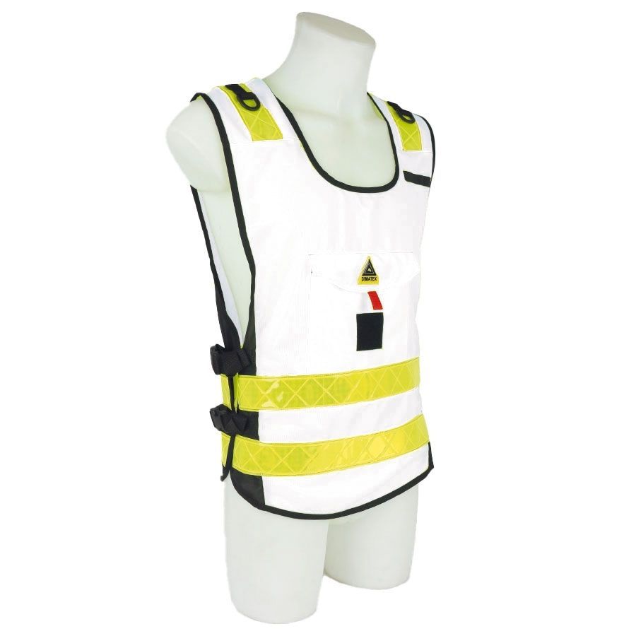 Chasuble / gilet d'identification PADDOCK Blanc DIMATEX