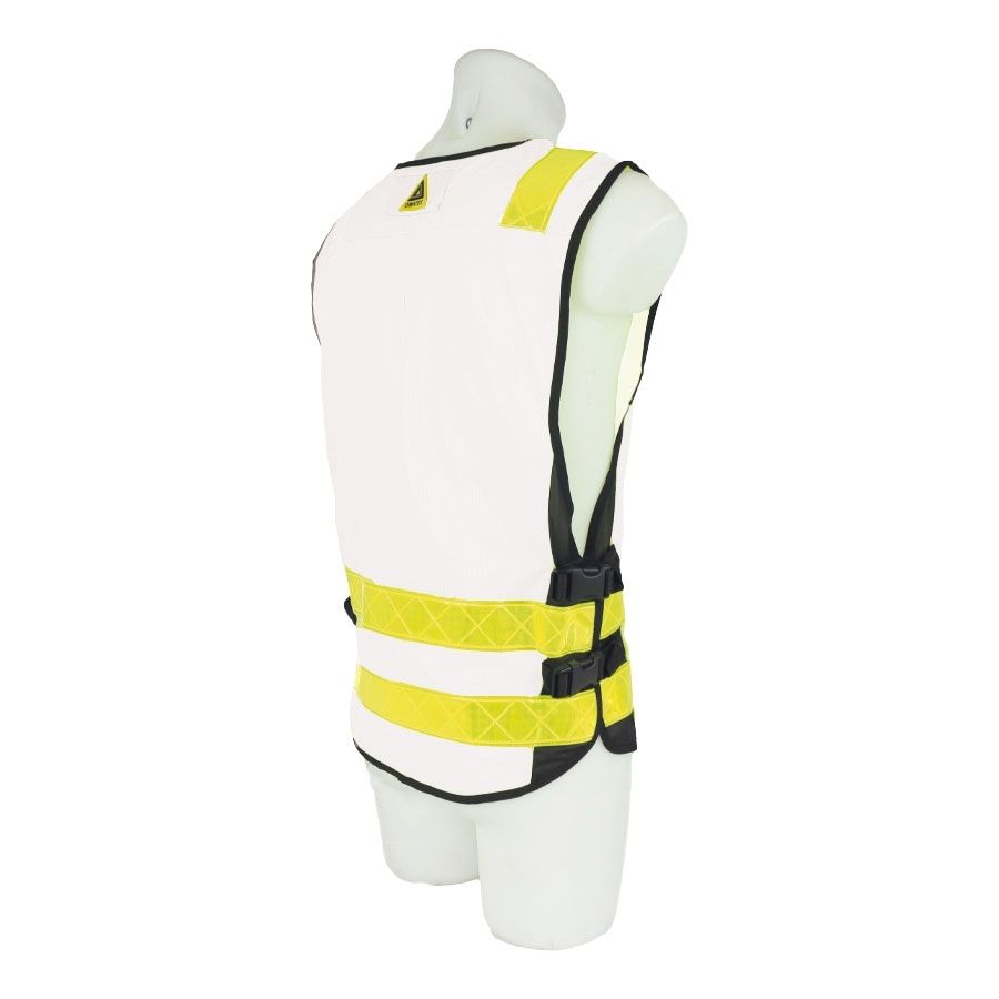 Chasuble / gilet d'identification PADDOCK Blanc DIMATEX