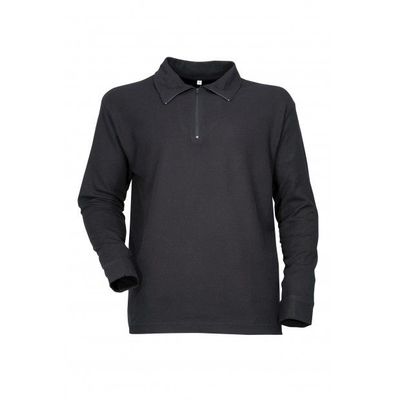 Chemise F1 manches longues bas de manches boutons noir CITYGUARD
