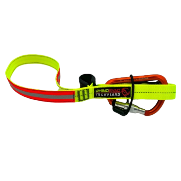 Sangle multifonctions jaune V2 avec 1 mousqueton RHINOEVAC