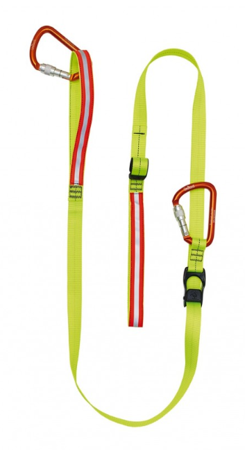 Sangle multifonctions jaune V2 avec 2 mousquetons RHINOEVAC