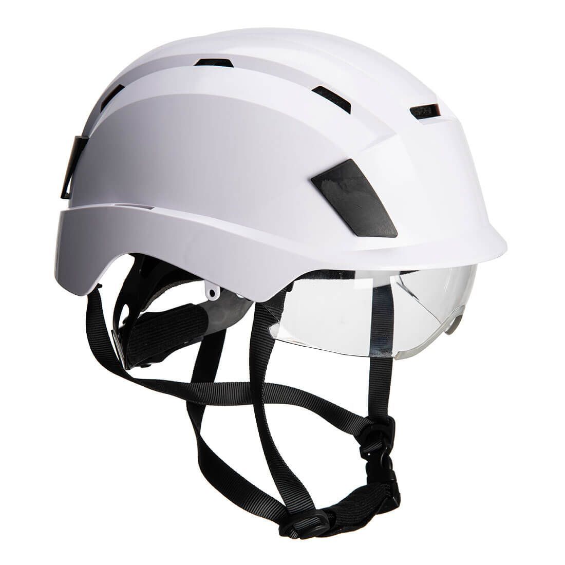 Casque de protection à lunette intégrée blanc Portwest