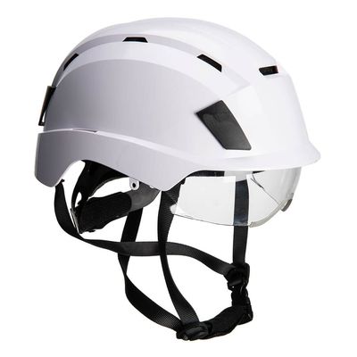 Casque de protection à lunette intégrée blanc Portwest