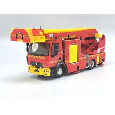 Véhicule miniature sapeurs-pompiers RENAULT D16 EPC 33 PRX ECHELLES RIFFAUD JAUNE 1/43 ELIGOR