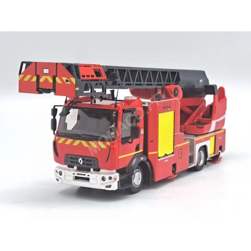 Véhicule miniature sapeurs-pompiers RENAULT D16 EPC 33 PRX ECHELLES RIFFAUD ANTHRACITE 1/43 ELIGOR