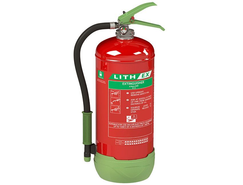 Extincteur 6 L LITH-EX feux de batterie lithium EUROFEU