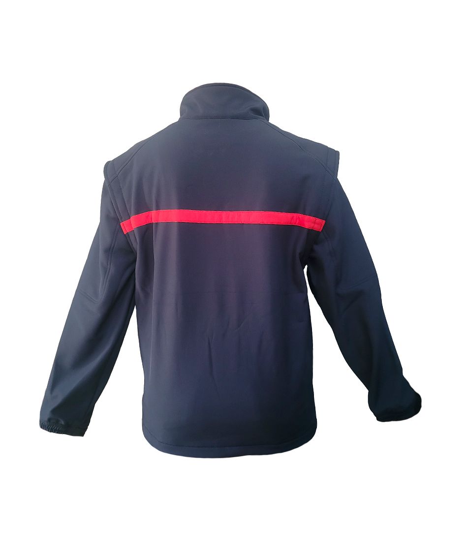 Veste softshell manches amovibles sapeurs-pompiers BG-SAFETY