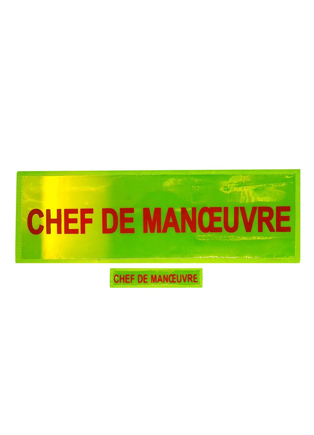 Dossard / bandeau FLAP et bande patronymique CHEF DE MANOEUVRE sapeurs-pompiers / SSLIA BG-SAFETY