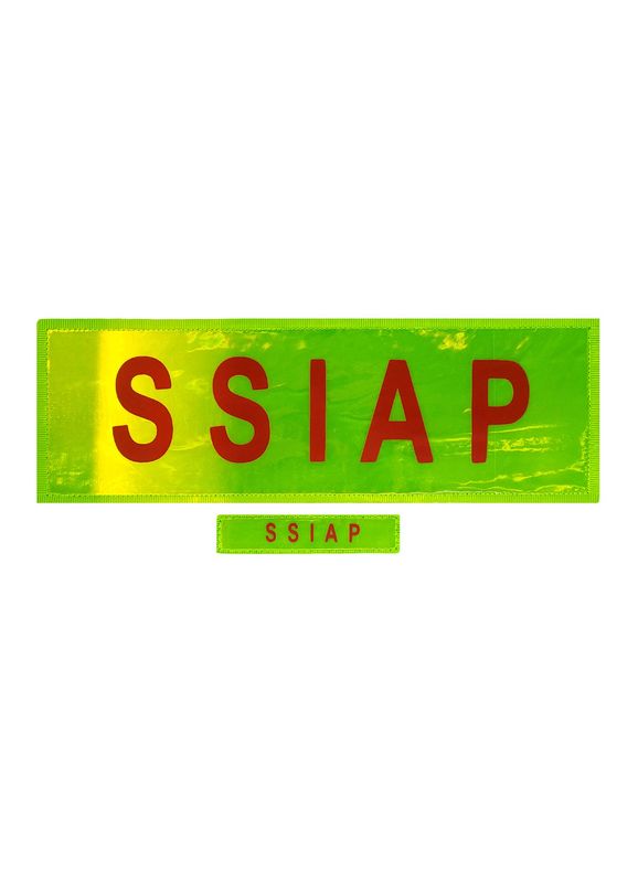 Dossard / bandeau FLAP et bande patronymique SSIAP BG-SAFETY