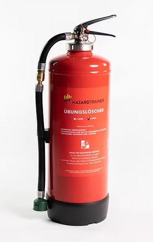 Extincteur de formation / d’entrainement incendie à eau pression auxiliaire rechargeable 6L avec poignée de percussion HazardTrainer