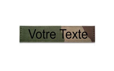 Bande patronymique tissu camouflage personnalisable Bande patronymique tissu camouflage personnalisable