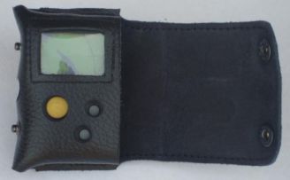 Housse cuir grand rabat pour pager / bip swissphone séries DE700 / DE900