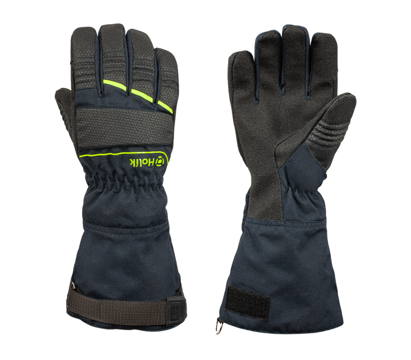 Gants d'attaque feux sapeurs-pompiers textile CRYSTAL LONG bleu HOLIK Gants d'attaque feux sapeurs-pompiers textile CRYSTAL LONG bleu HOLIK