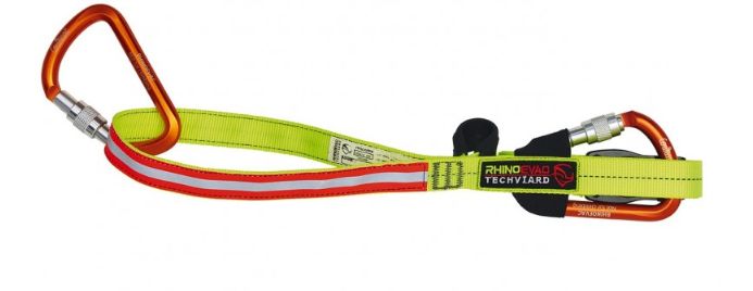 Sangle multifonctions jaune V2 avec 2 mousquetons RHINOEVAC