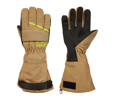 Gants d'attaque feux sapeurs-pompiers textile CRYSTAL LONG beige HOLIK