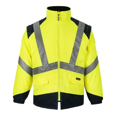 Blouson ELYSE B haute visibilité jaune manches amovibles CODUPAL