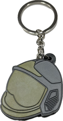Porte clés pvc casque F1XF Sapeurs-pompiers BG-SAFETY