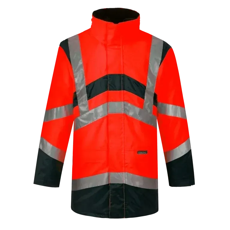 Parka veste de pluie ELYSE V rouge haute visibilité CODUPAL