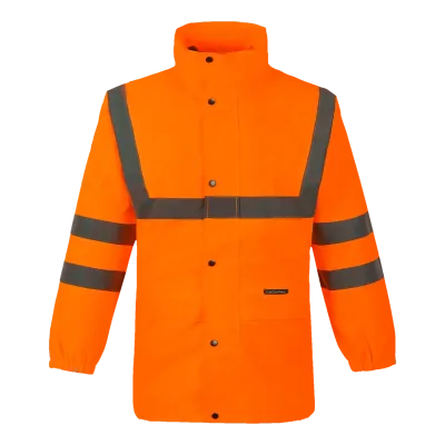 Parka veste de pluie MAEVA V orange haute visibilité CODUPAL