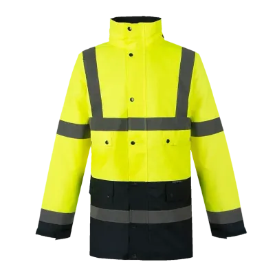 Parka veste de pluie haute visibilité TEIHO jaune CODUPAL