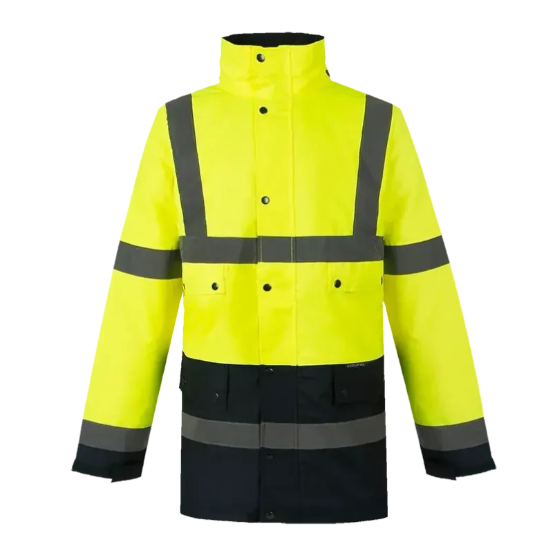 Parka veste de pluie haute visibilité TEIHO jaune CODUPAL