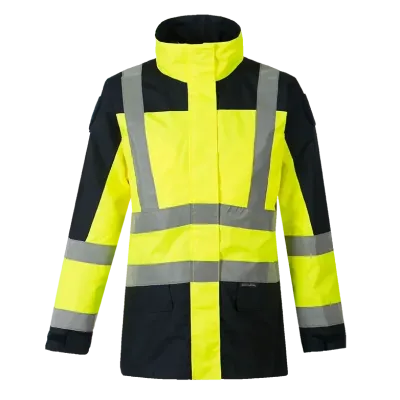 Parka veste de pluie MAELIS V jaune haute visibilité CODUPAL Parka veste de pluie MAELIS V jaune haute visibilité CODUPAL