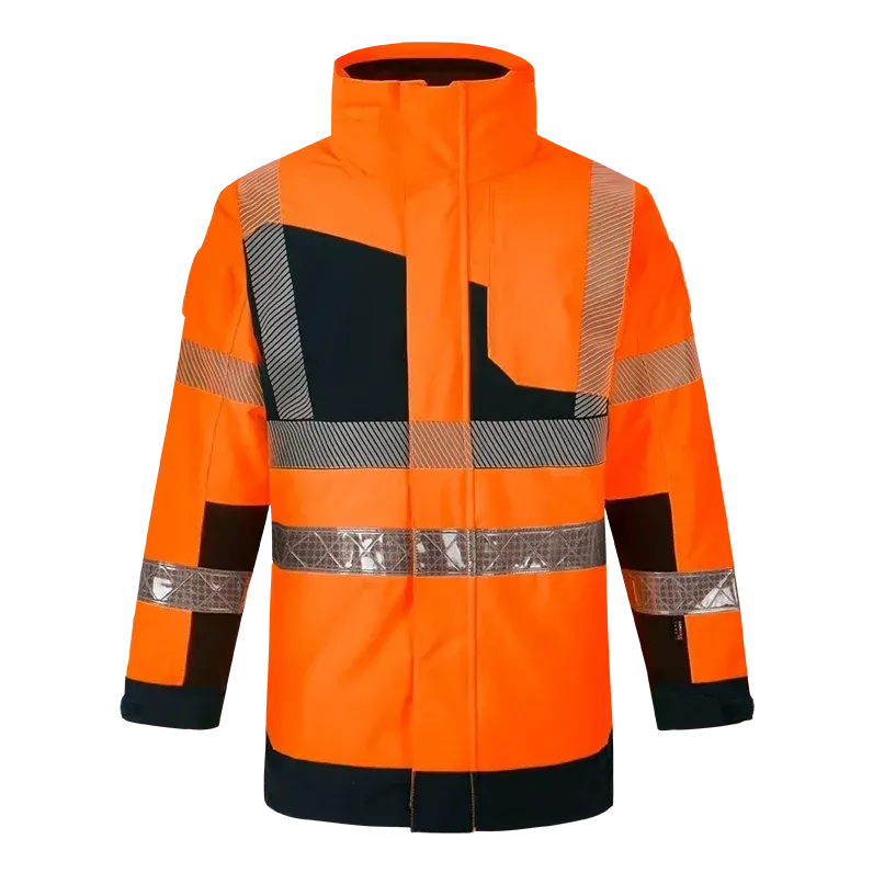 Parka veste de pluie LUMINA V orange haute visibilité CODUPAL