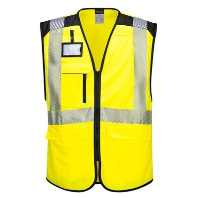 Gilet Multipoches haute-visibilité jaune PW3 PORTWEST Gilet Multipoches haute-visibilité jaune PW3 PORTWEST