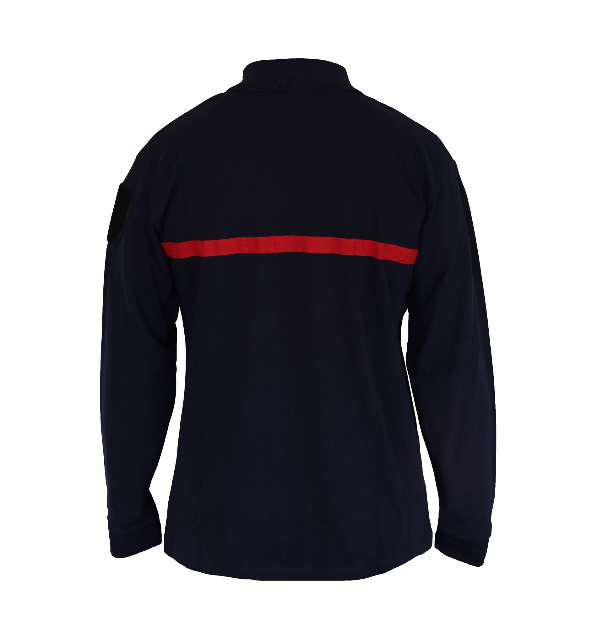 Polo manches longues col montant fermeture à zip type B Jeunes sapeurs-pompiers JSP 100% coton BG-SAFETY