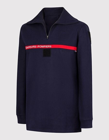 Polo manches longues sapeurs-pompiers double face type B label sécurité civile EUROPA KIMACHE